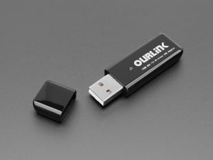 Angled shot of WiFi USB dongle with cap off.