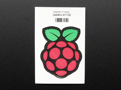 Sticker of a raspberry 