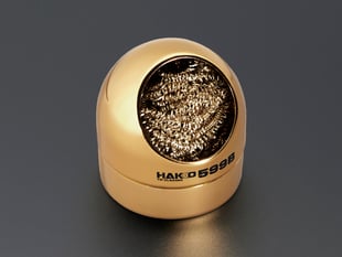 Golden ball with round brass sponge 