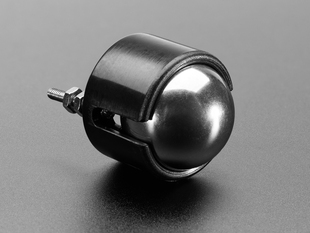 Black metal ball caster