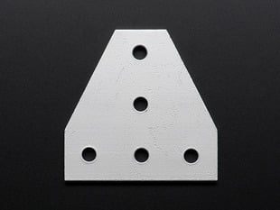 Aluminum 5-hole t-plate.