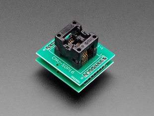 Angled Shot of the SMT Test Socket - SOIC-8 Narrow Breakout.