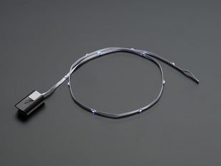 White LEDs on White Fabric Ribbon with battery pack 