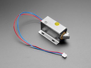 Angled shot of lock-style solenoid.