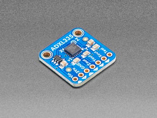 Angled shot of a ADXL335 5V ready triple-axis accelerometer.