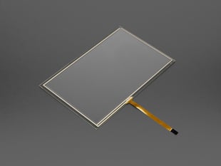 Angled shot of 7" resistive touchscreen overlay.
