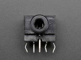 Close-up of 3.5mm stereo headphone jack.