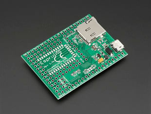 Angle shot of Espruino 1.4 Open Source Javascript Microcontroller