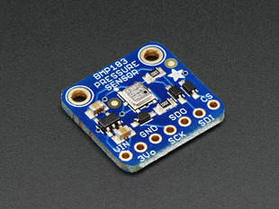 Small, blue, barometric pressure & altitude sensor breakout board.