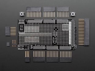 Top view of disassembled Mega protoshield for Arduino