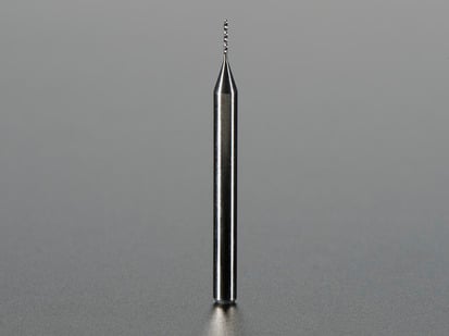 End mill drill bit standing up.
