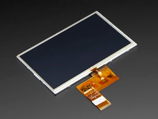 Bare rectangular TFT display with flex connector