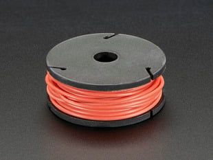 Red stranded-core wire.