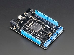 netduino 3 (.NET-programmable microcontroller) Arduino-shaped dev board with 2x5 sockets