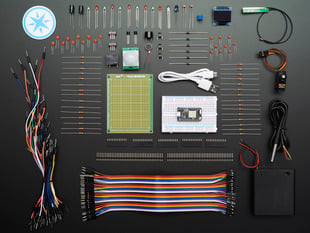 Top view of assorted electronics.