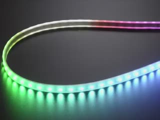Video of RGB LED Strip with different rainbow and white lights