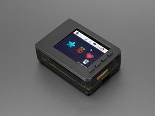 Angled shot of assembled enclosure with Pi computer inside.