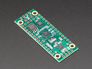 Angled shot of a PJRC Prop Shield with Motion Sensor for Teensy 3.2 and Teensy-LC.