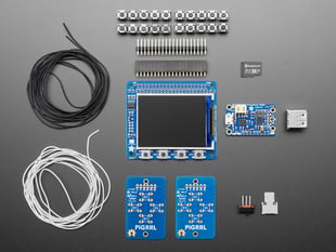 Top Down Kit Shot of the Pi GRRL Zero - Does Not Include Pi Zero.