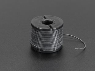 A spool of black AWG wire.