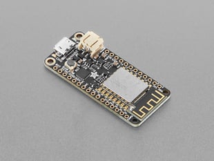 Angled shot of rectangular microcontroller.