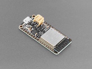Angled shot of black, rectangular microcontroller.