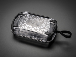 Waterproof enclosure for electronics with a lanyard string.