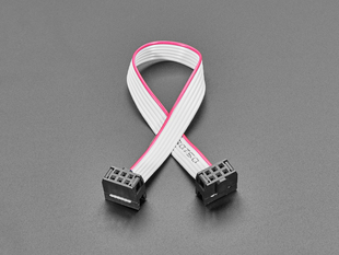 6-pin IDC cable folded over