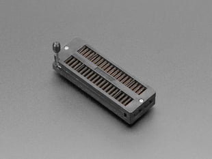 Angled Shot of the 40-pin ZIF socket.