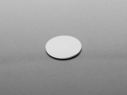 Angle shot of white disk
