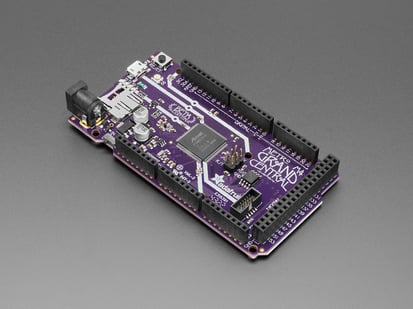 Angled Shot of the Adafruit Grand Central M4 Express featuring the SAMD51.
