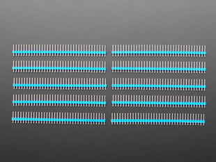 Break-away 0.1 inch 36-pin strip male header - Blue plastic