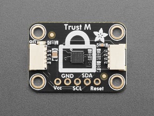 Overhead shot of black, rectangular security breakout board.