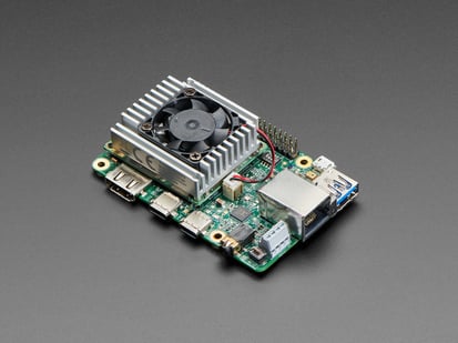 Angled shot of a Google Coral Development Board.
