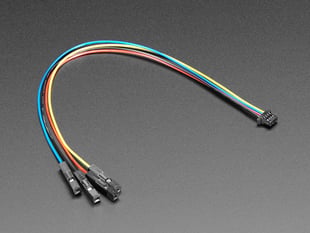 Angled shot of JST SH 4-pin Cable with Premium Female Sockets.