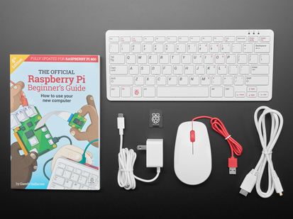 A collection of electronic parts included in kit.