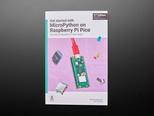 Front cover of book Get Started with MicroPython on Raspberry Pi Pico.
