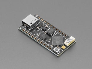 Angled shot of black, rectangle-shaped dev board with USB-C connector.