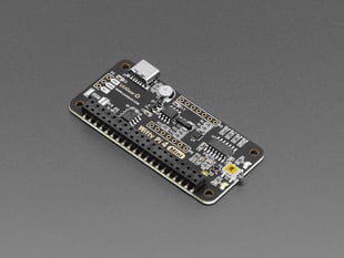 Angled shot of black, rectangular power management board.
