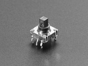 Small, black, 5-way switch with six legs.