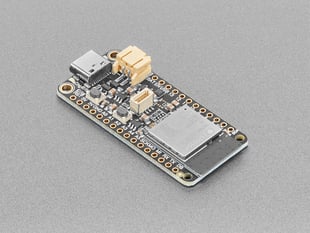 Angled shot of rectangular microcontroller.
