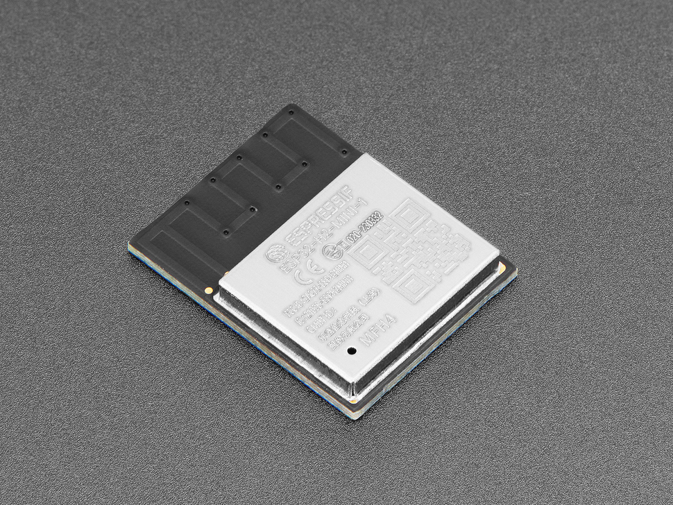 Angled shot of small wireless module.