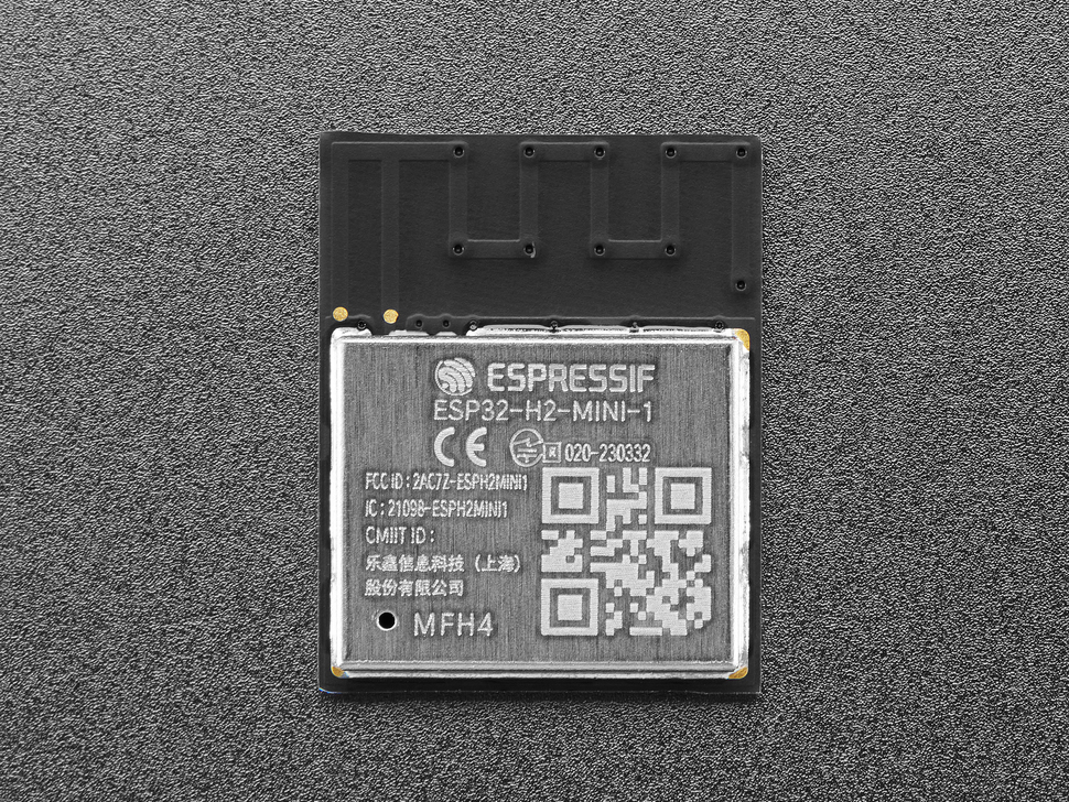 Overhead shot of small wireless module.