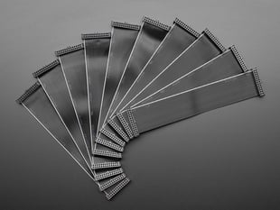 Top Down Shot of the GPIO Ribbon Cable for Raspberry Pi Model A & B - 26-pin - 10-pk