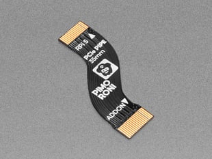 Angled Shot of the PCIe Flex Cable for NVMe Base and Raspberry Pi 5 – PCIe Pipe - 35mm.