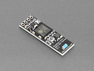 Angled shot of thin, rectangular LED driver board.