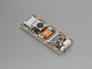Angled shot of long, rectangular camera breakout board.