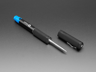 Angled shot of unplugged soldering iron.