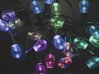 Demo Vid of the microcontroller to the RGBW Pixel LED Patio lamp string DC12V 0.72W/bulb ,20bulbs/string