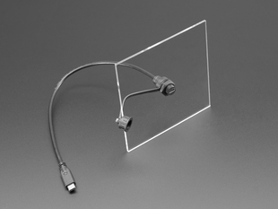 Demo Shot of the USB C Small Round Panel Mount Extension Cable.